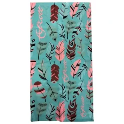 Scott Teal w/Feather and Pink Scott Neck Gaiter - Your Premium Fishing Gear Store Rods Lines Baits Accessories* Fishing Line