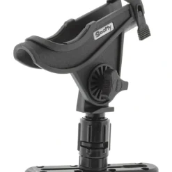 Scotty 0282-BK Baitcaster Rod Holder w/ Gearhead & Track, Black - Your Premium Fishing Gear Store Rods Lines Baits Accessories* Bait