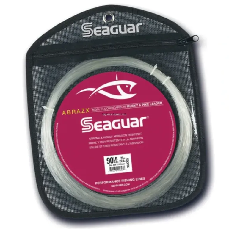 Seaguar AbrazX 100% Fluorocarbon Musky/Pike Leader 90lb - Your Premium Fishing Gear Store Rods Lines Baits Accessories* Shop All