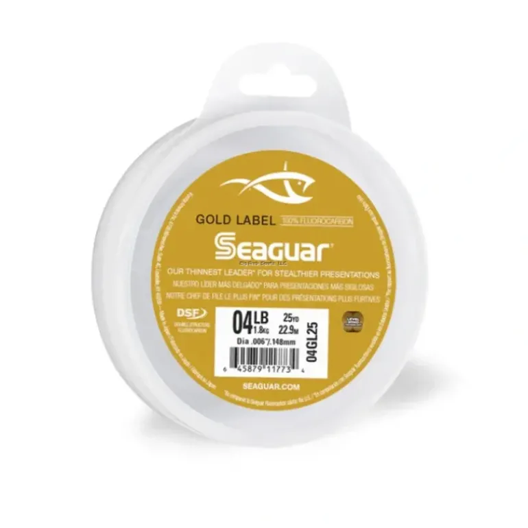Seaguar Gold Label 100% Fluorocarbon Leader 4lb 25yd - Your Premium Fishing Gear Store Rods Lines Baits Accessories* Bait