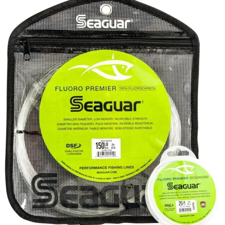 Seaguar Premier Big Game Fluorocarbon Leader Material 100lb 0.036 Diameter 25yd - Your Premium Fishing Gear Store Rods Lines Baits Accessories* Fishing Line