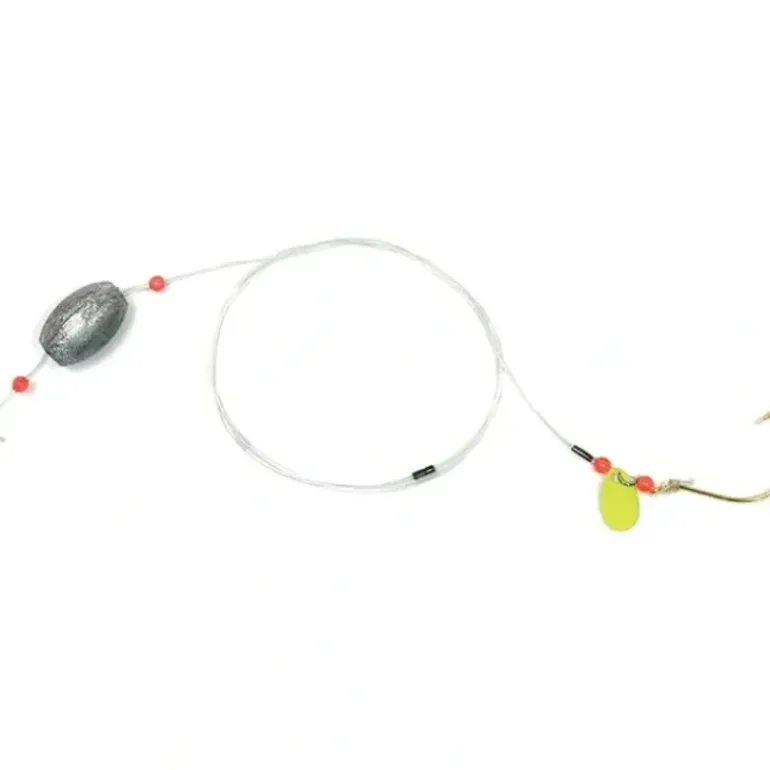 Sea Striker Flounder/Fluke Rig, Egg Sinker, Chartreuse, 3/4 oz - Your Premium Fishing Gear Store Rods Lines Baits Accessories* Shop All