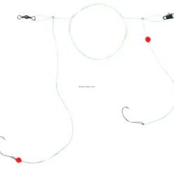 Sea Striker Spot/Mullet/Pompano Rig 2-Drop #6 Nickel Wide Gap Hooks - Your Premium Fishing Gear Store Rods Lines Baits Accessories* Shop All
