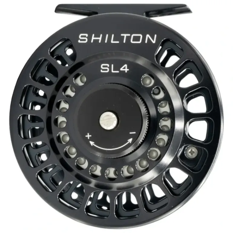 Shilton SL4 (5-6wt) Reel Black Left Hand - Your Premium Fishing Gear Store Rods Lines Baits Accessories* Fishing Line