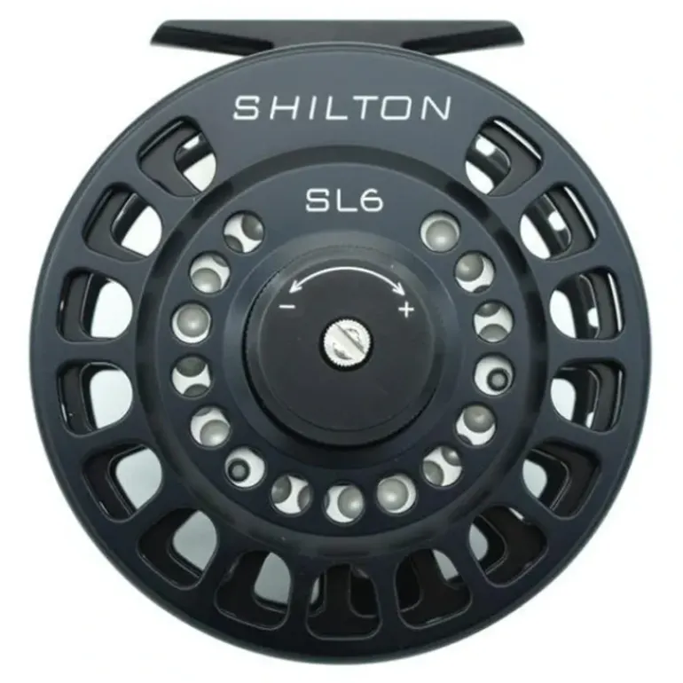 Shilton SL6 (9-10wt) Reel Black - Your Premium Fishing Gear Store Rods Lines Baits Accessories* Fishing Line
