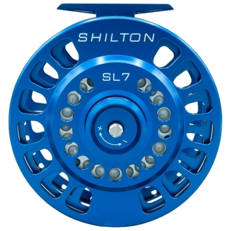 Shilton SL7 (11-12wt) Reel Blue Left Hand - Your Premium Fishing Gear Store Rods Lines Baits Accessories* Fishing Line