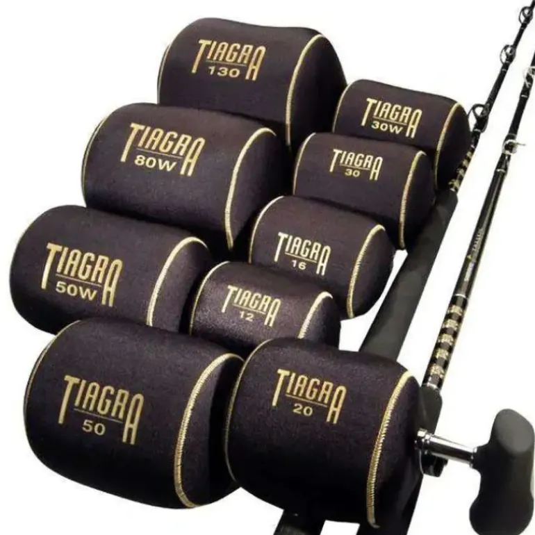 Shimano Tiagra Neoprene Reel Cover, Black - Your Premium Fishing Gear Store Rods Lines Baits Accessories* Fishing Line