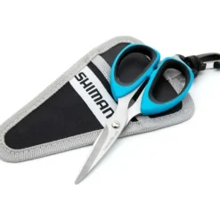Shimano Brutas 5" Scissors w/Sheath, Blk/Cyan Handles, High - Your Premium Fishing Gear Store Rods Lines Baits Accessories* Bait