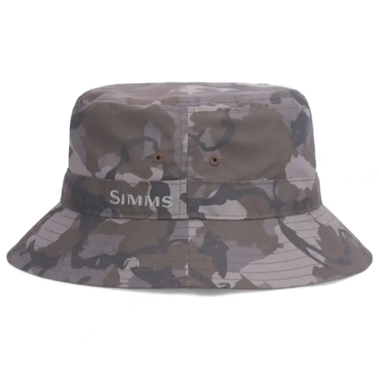 Simms Bucket Hat Regiment Camo Olive Drab - Your Premium Fishing Gear Store Rods Lines Baits Accessories* Shop All