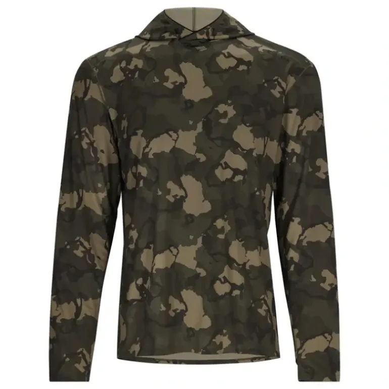 Simms Bugstopper SolarFlex Hoody Regiment Camo Olive Drab - Your Premium Fishing Gear Store Rods Lines Baits Accessories* Shop All