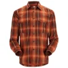 Simms Coldweather LS Shirt Hickory Clay Plaid Large - Your Premium Fishing Gear Store Rods Lines Baits Accessories* Fishing Line