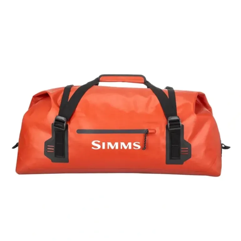 Simms Dry Creek Duffel Medium 155L Simms Orange - Your Premium Fishing Gear Store Rods Lines Baits Accessories* Fishing Line
