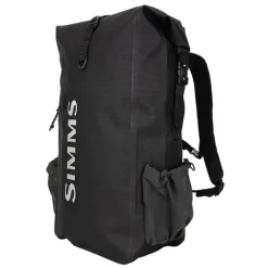 Simms Dry Creek Rolltop Backpack Black - Your Premium Fishing Gear Store Rods Lines Baits Accessories* Fly Fishing