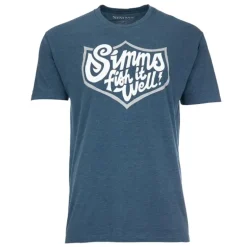 Simms Fish It Well Badge T-Shirt - Your Premium Fishing Gear Store Rods Lines Baits Accessories* Shop All