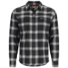 Simms Gallatin Flannel LS Shirt Slate Ombre Plaid - Your Premium Fishing Gear Store Rods Lines Baits Accessories* Fly Fishing