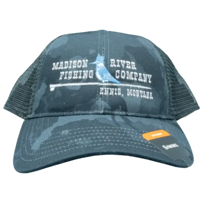 Simms Logo Blank Trucker Regiment Camo Carbon - Your Premium Fishing Gear Store Rods Lines Baits Accessories* Shop All