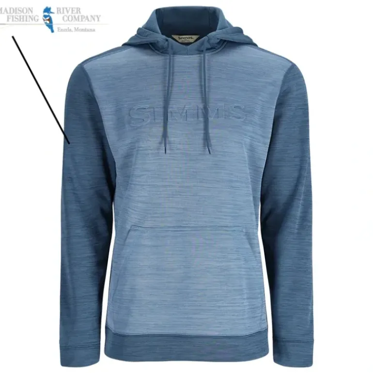 Simms Logo Challenger Hoody Midnight/Neptune - Your Premium Fishing Gear Store Rods Lines Baits Accessories* Shop All