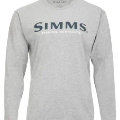 Simms Logo LS T-Shirt - Your Premium Fishing Gear Store Rods Lines Baits Accessories* Shop All