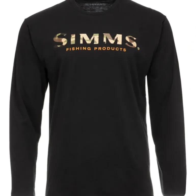 Simms Logo LS T-Shirt Sale - Your Premium Fishing Gear Store Rods Lines Baits Accessories* Shop All