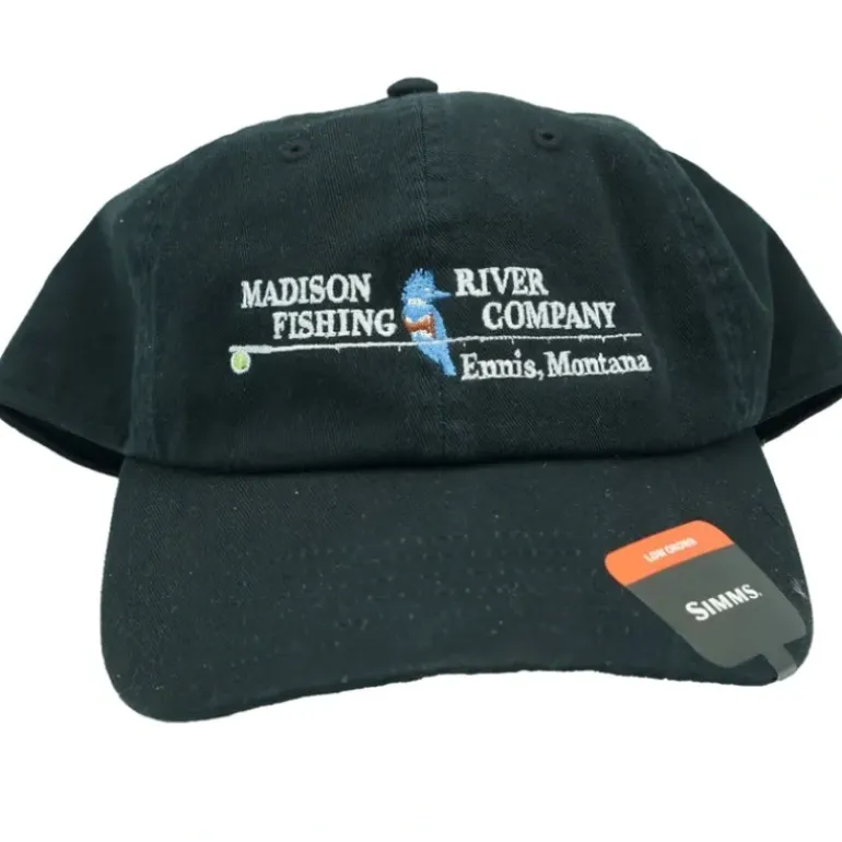 Simms Logo Single Haul Cap Black - Your Premium Fishing Gear Store Rods Lines Baits Accessories* Shop All