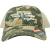 Simms Logo Trucker Hex Flo Camo Timber - Your Premium Fishing Gear Store Rods Lines Baits Accessories* Shop All