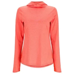 Simms Logo Womens SolarFlex Hoody Watermelon Heather - Your Premium Fishing Gear Store Rods Lines Baits Accessories* Shop All
