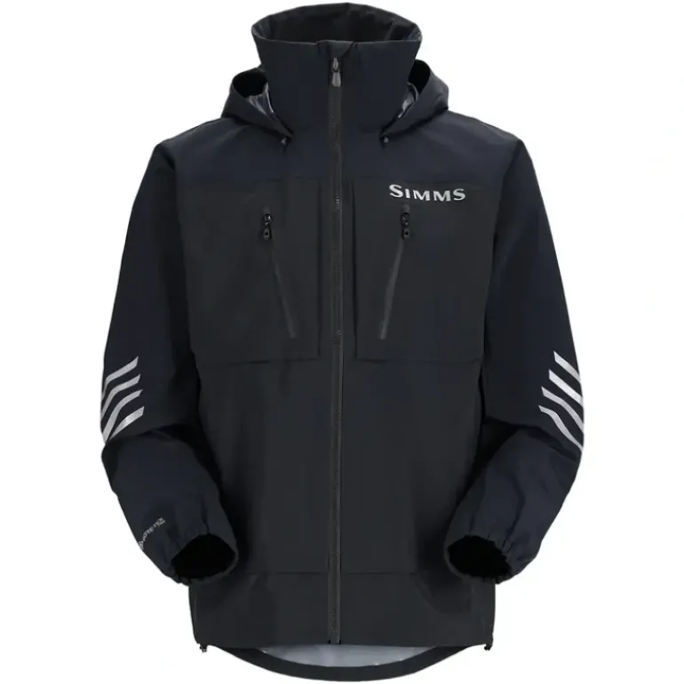 Simms ProDry Jacket Black - Your Premium Fishing Gear Store Rods Lines Baits Accessories* Fishing Line