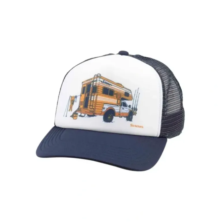 Simms Slide-In Trucker White - Your Premium Fishing Gear Store Rods Lines Baits Accessories* Shop All