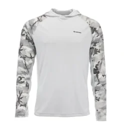 Simms Solarflex Hoody Print - Hex Flo Camo Steel - Your Premium Fishing Gear Store Rods Lines Baits Accessories* Shop All