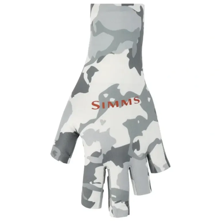 Simms SolarFlex SunGlove Regiment Camo Cinder - Your Premium Fishing Gear Store Rods Lines Baits Accessories* Shop All
