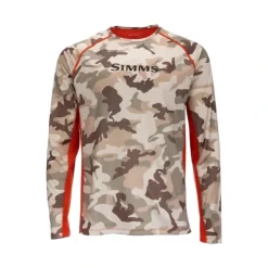 Simms SolarVent Crew - Woodland Camo Sandbar - Your Premium Fishing Gear Store Rods Lines Baits Accessories* Shop All
