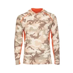 Simms SolarVent Hoody - Woodland Camo Sandbar - Your Premium Fishing Gear Store Rods Lines Baits Accessories* Shop All