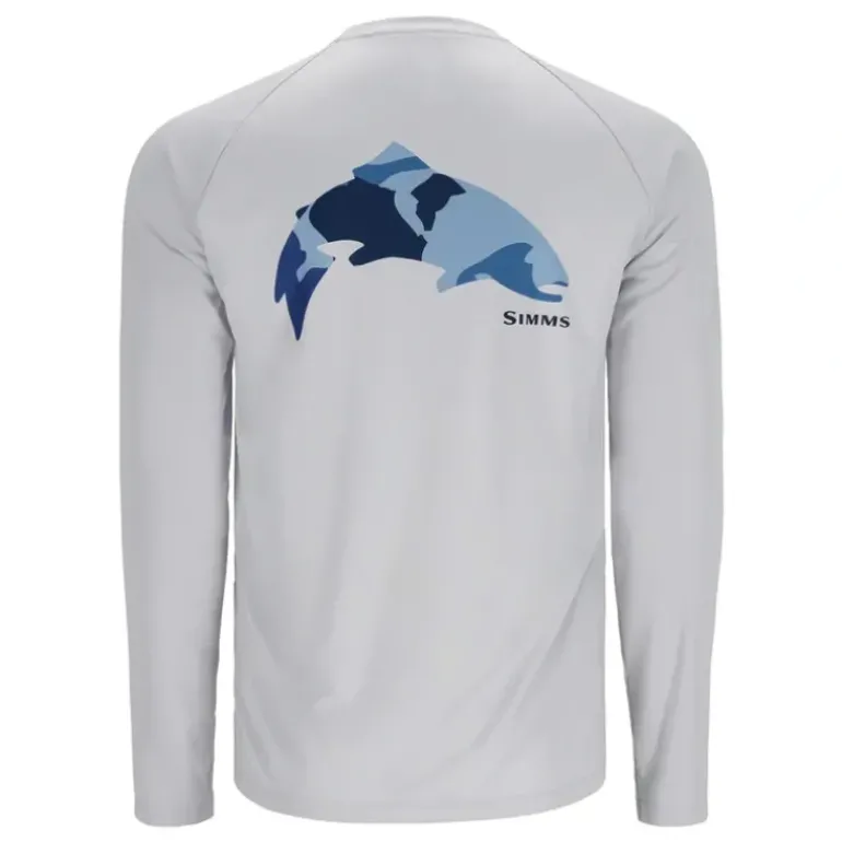 Simms Tech Tee Artist Series Trout/Sterling - Your Premium Fishing Gear Store Rods Lines Baits Accessories* Shop All