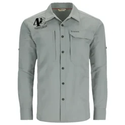 Simms 40th Logo Guide Shirt Cinder - Your Premium Fishing Gear Store Rods Lines Baits Accessories* Fishing Line