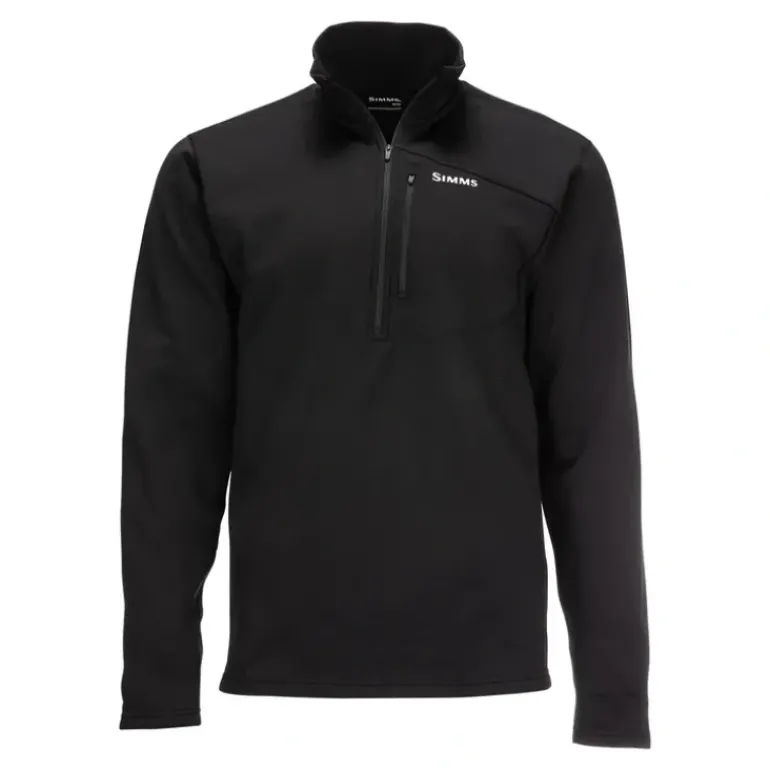 Simms Thermal 1/4 Zip Top - Black - Your Premium Fishing Gear Store Rods Lines Baits Accessories* Shop All