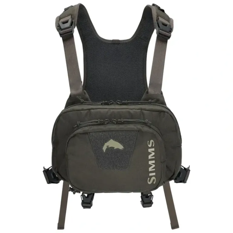 Simms Tributary Hybrid Chest Pack Basalt - Your Premium Fishing Gear Store Rods Lines Baits Accessories* Fishing Line