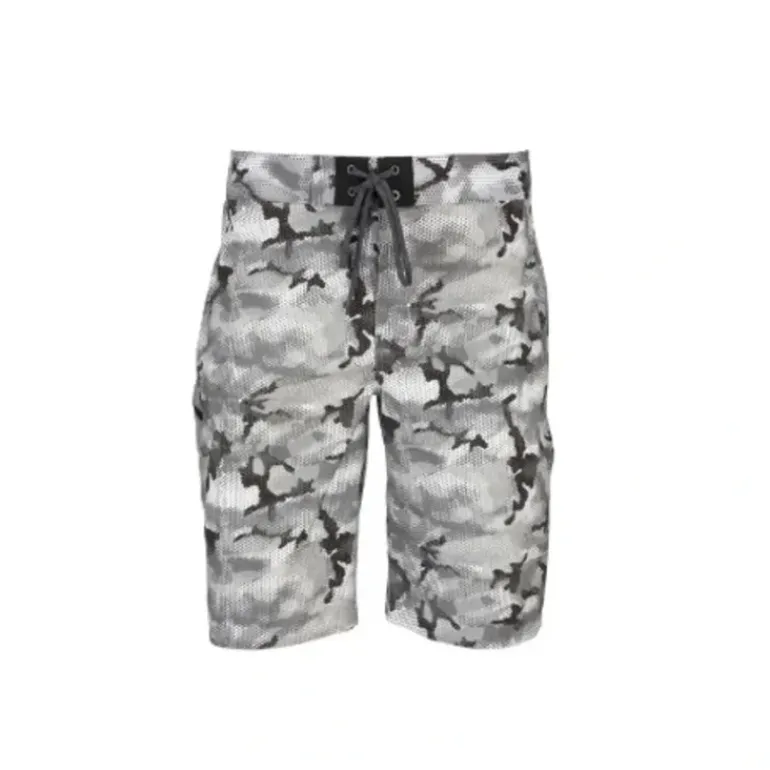 Simms Tumunu Board Short - Hex Flo Camo Steel - Your Premium Fishing Gear Store Rods Lines Baits Accessories* Fly Fishing