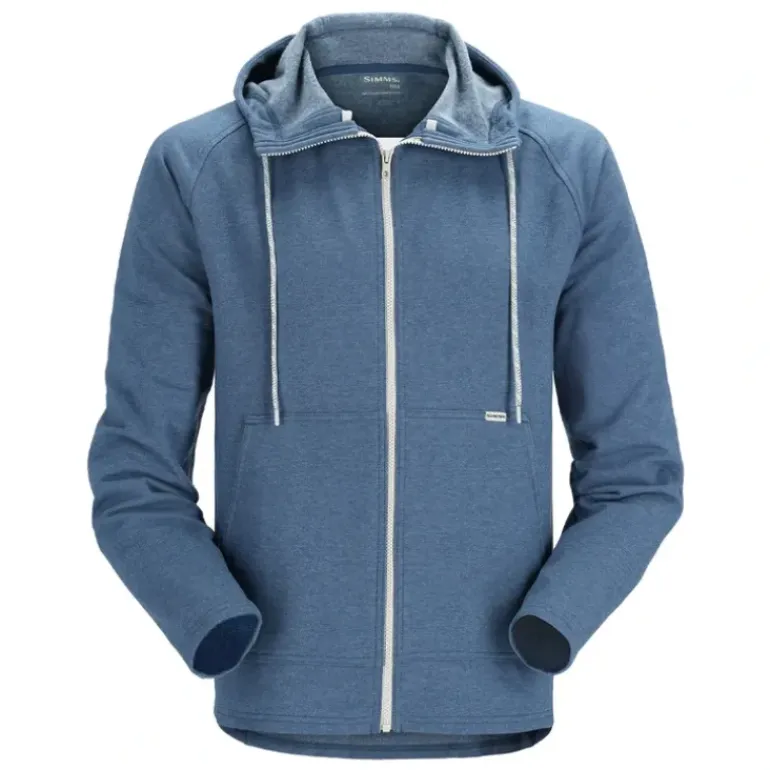 Simms Vermilion Full Zip Hoody Navy Heather 3X-Large - Your Premium Fishing Gear Store Rods Lines Baits Accessories* Shop All