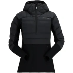 Simms Womens ExStream Pull-Over Hoody Black - Your Premium Fishing Gear Store Rods Lines Baits Accessories* Shop All