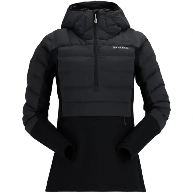 Simms Womens ExStream Pull-Over Hoody Black - Your Premium Fishing Gear Store Rods Lines Baits Accessories* Shop All