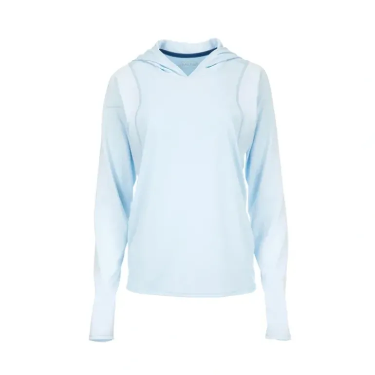 Simms Womens SolarVent Hoody - Ice - Your Premium Fishing Gear Store Rods Lines Baits Accessories* Shop All