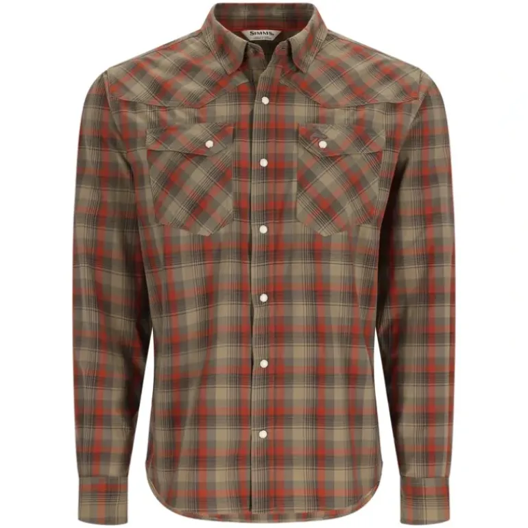 Simms M's Brackett LS Shirt - Your Premium Fishing Gear Store Rods Lines Baits Accessories* Shop All