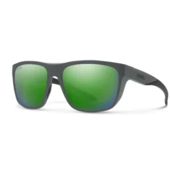 Smith Barra Sunglasses Matte Cement ChromaPop Polarized Green Mirror - Your Premium Fishing Gear Store Rods Lines Baits Accessories* Shop All