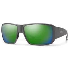 Smith Guide's Choice S Sunglasses Matte Cement ChromaPop Polarized Green Mirror - Your Premium Fishing Gear Store Rods Lines Baits Accessories* Shop All