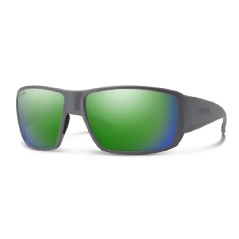 Smith Guide's Choice Sunglasses Matte Cement ChromaPop Glass Polarized Green Mirror - Your Premium Fishing Gear Store Rods Lines Baits Accessories* Shop All