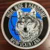 Statriot Designs High Wide & Handsome Grey Wolf Sticker - Your Premium Fishing Gear Store Rods Lines Baits Accessories* Shop All