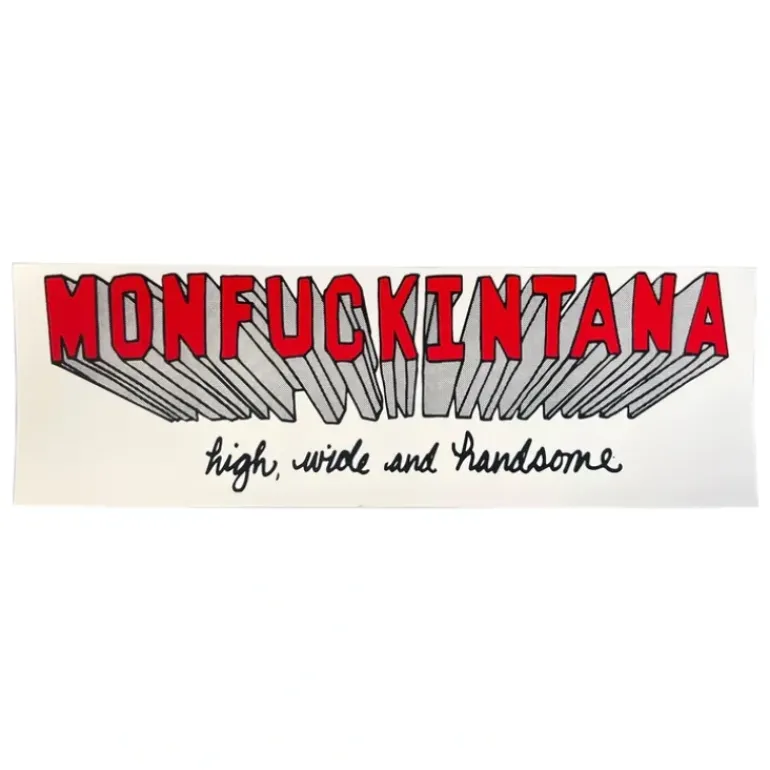 Statriot Designs Monfuckintana High Wide & Handsome Sticker - Your Premium Fishing Gear Store Rods Lines Baits Accessories* Shop All
