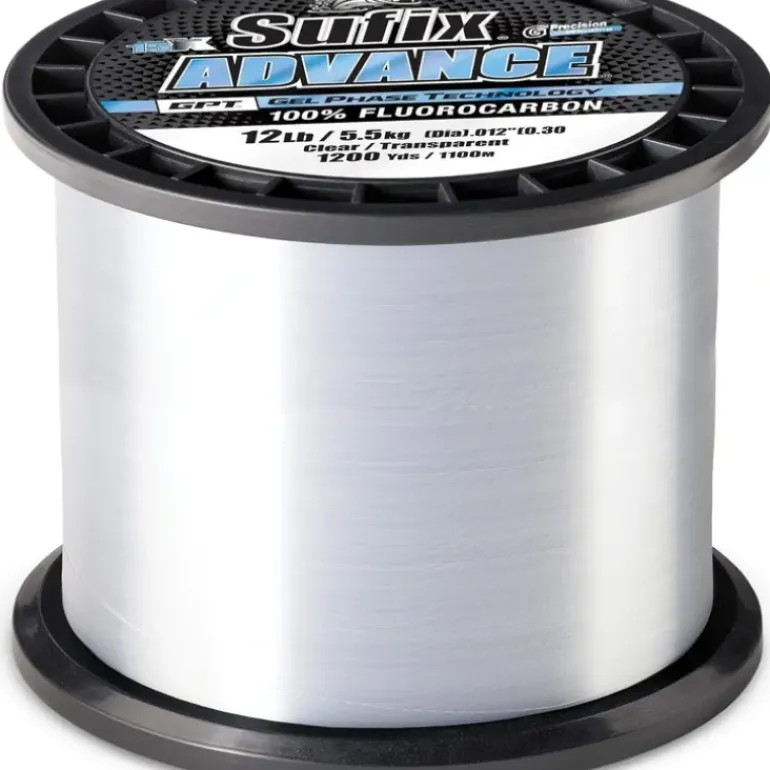 Sufix Advance Fluorocarbon Line 12lb Test 1200 Yards - Your Premium Fishing Gear Store Rods Lines Baits Accessories* Fishing Line