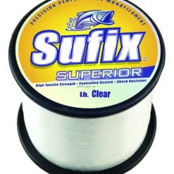 Sufix Superior Monofilament Fishing Line [20-80lb, 4.4lb Spool, Clear] - Your Premium Fishing Gear Store Rods Lines Baits Accessories* Fishing Line