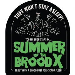 Summer of the Brood X Sticker - Your Premium Fishing Gear Store Rods Lines Baits Accessories* Shop All